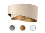 Lampa wisząca Samanta beż, złota, biała, srebrna