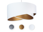 Lampa wisząca Chloe biała, złota, biała, srebrna 