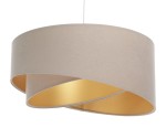 Lampa wisząca beżowo złota - wersja budżetowa