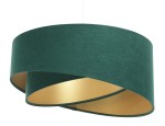 Lampa wisząca zielono złota - wersja budżetowa 