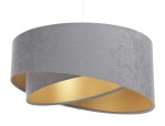 Lampa wisząca szaro złota - wersja budżetowa 