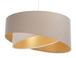 Lampa wisząca beżowo biało złota - wersja budżetowa 