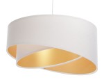 Lampa wisząca biało złota - wersja budżetowa 
