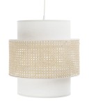 Lampa wsziąca rattanowa Rotang May kremowa