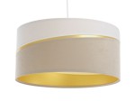 Lampa wisząca Swing biało beżowa 