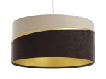 Lampa wisząca Swing beżowo brązowa 