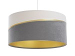 Lampa wisząca Swing biało szara 