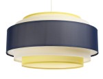 Lampa wisząca Viventi granatowo żółta