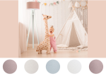 Lampa podłogowa Jaśmin bebe, dużo pastelowych kolorów