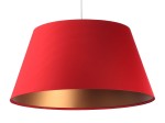  Lampa wisząca satynowy stożek Mirabel czerwono miedziany 