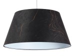  Lampa wisząca welurowy stożek Sara czarno złota magma 