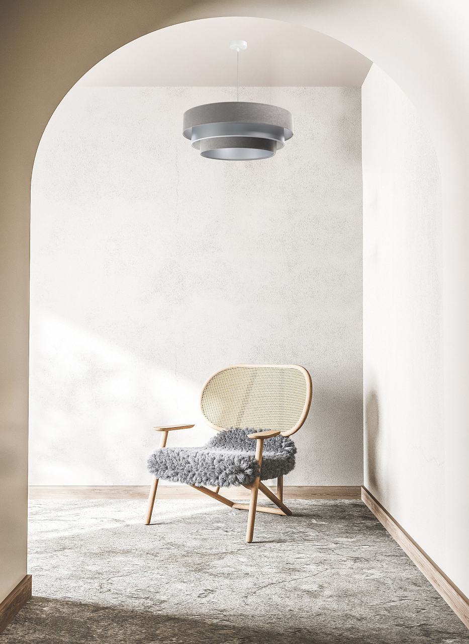 Arianna, lampa beżowo złota - aranżacja inspiracja