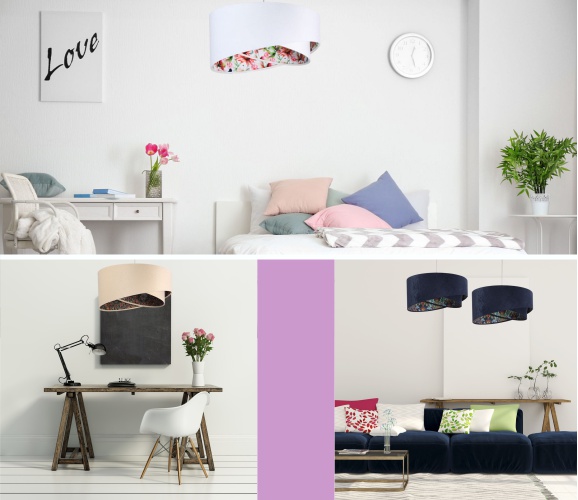 Lampy asymetryczne - aranżacja inspiracja