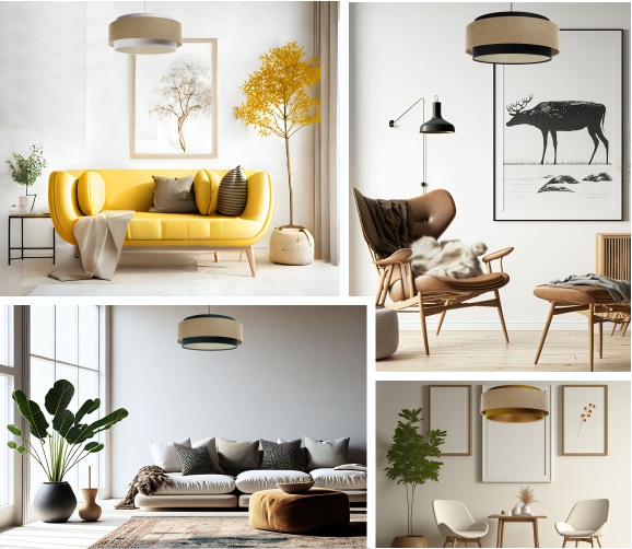 Lampa wisząca Boho - aranżacja inspiracja